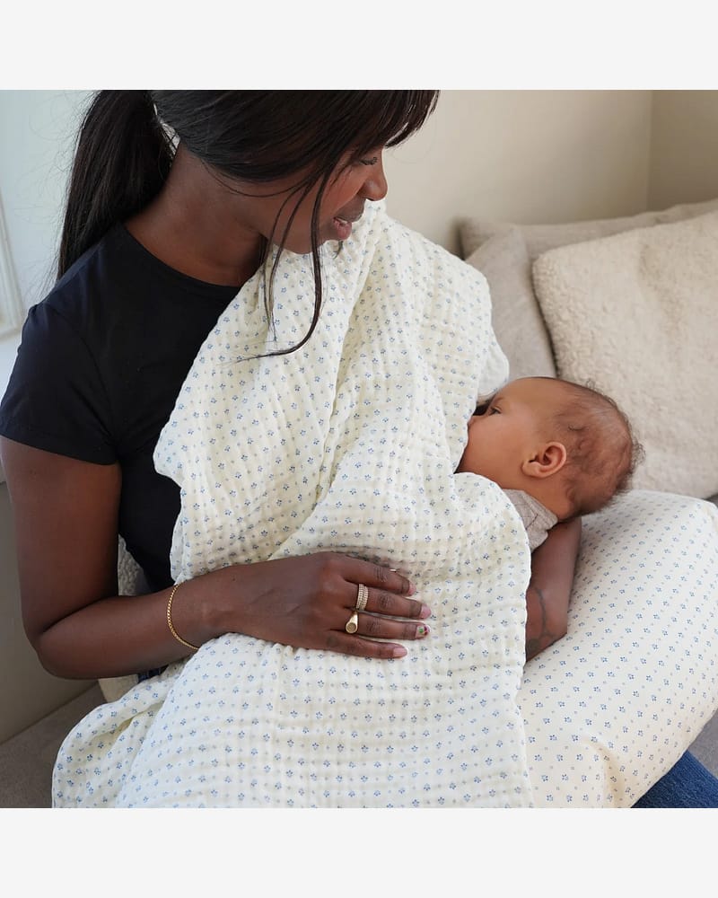 Swaddle teppe – Øko Musselin, 4 lag – 100×100 | Babyteppe GOTS