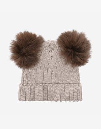 Lue med to Alpakkadusker - 100% Merinoull | Hat Knit Alpaca Pompoms