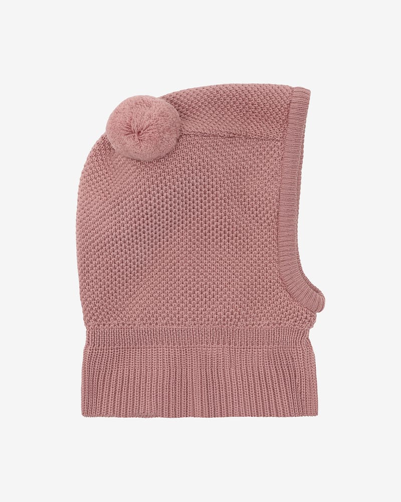 Balaclava Ull 2-Lags m/ Vindstopper | Windstopp Pompoms