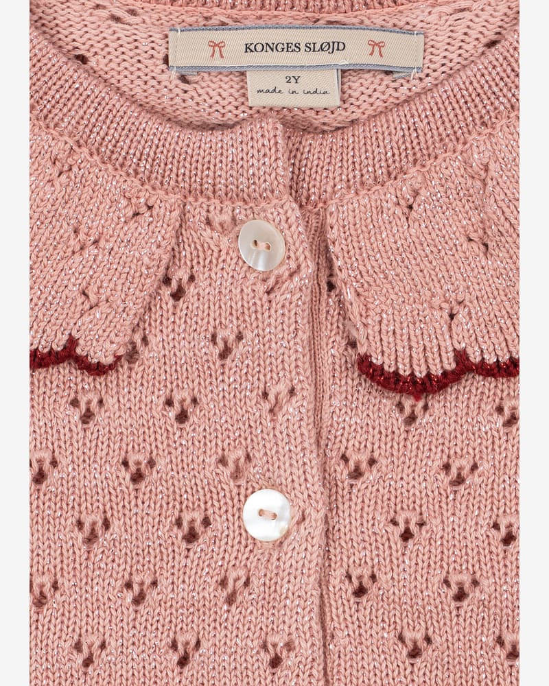 Ullcardigan m/ Glitter - Øko Bomull | Holiday Cardigan