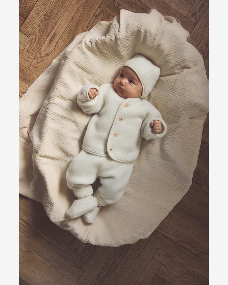 Babylue i Ullfleece - Varm, 100% Merino | Bonnet Wool Fleece