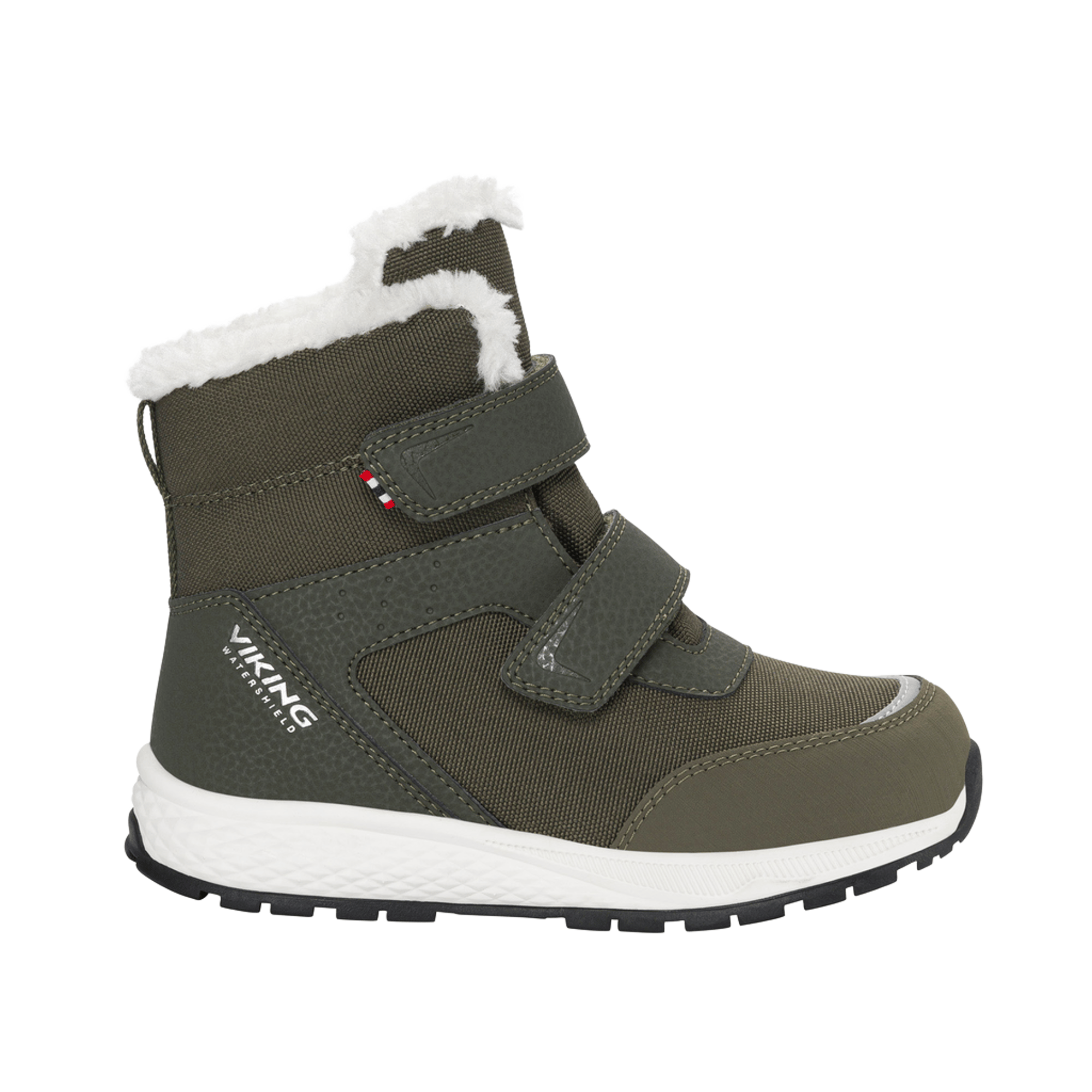 Viking Vintersko Barn – Vanntett, Mellomhøy Sko | Viking Equip Warm WP 2V, Olive