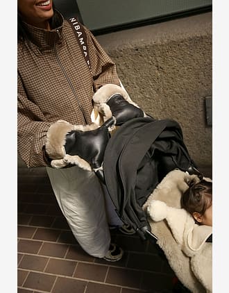 Håndmuffe Vogn - Lammeskin Merino | Buggy Mittens