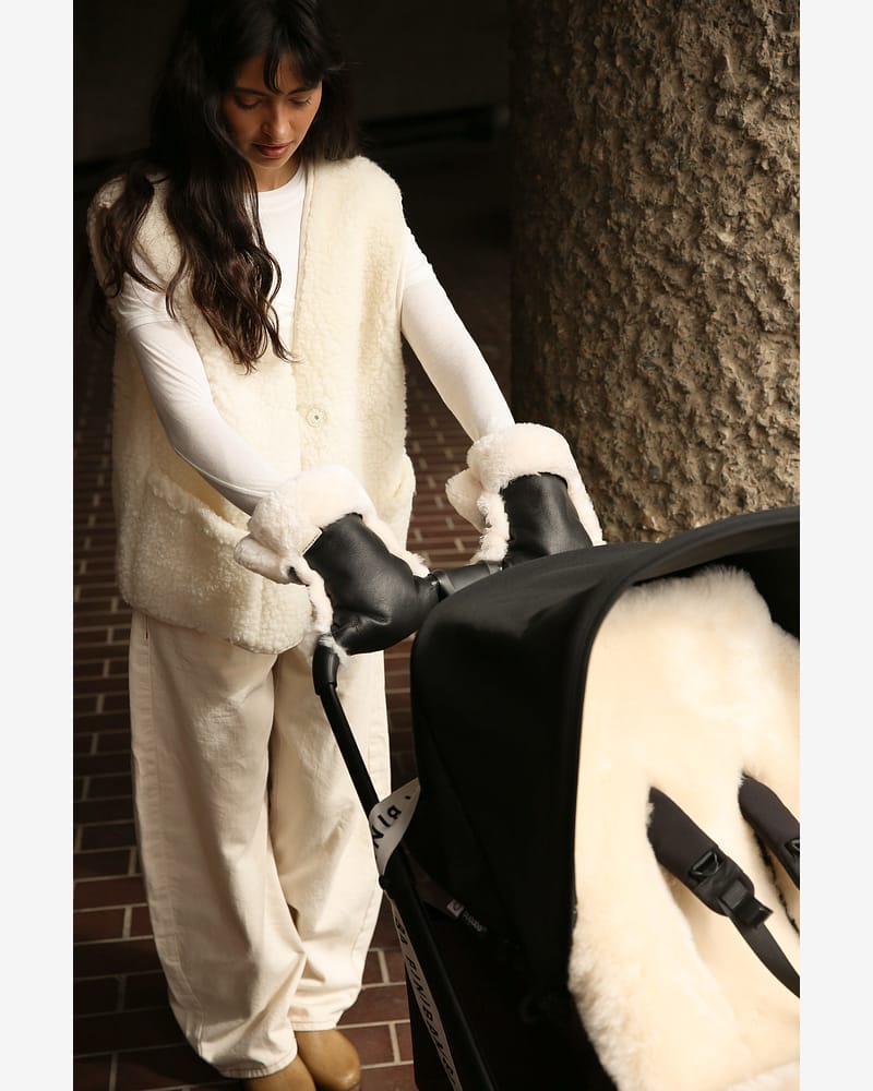 Håndmuffe Vogn - Lammeskin Merino | Buggy Mittens