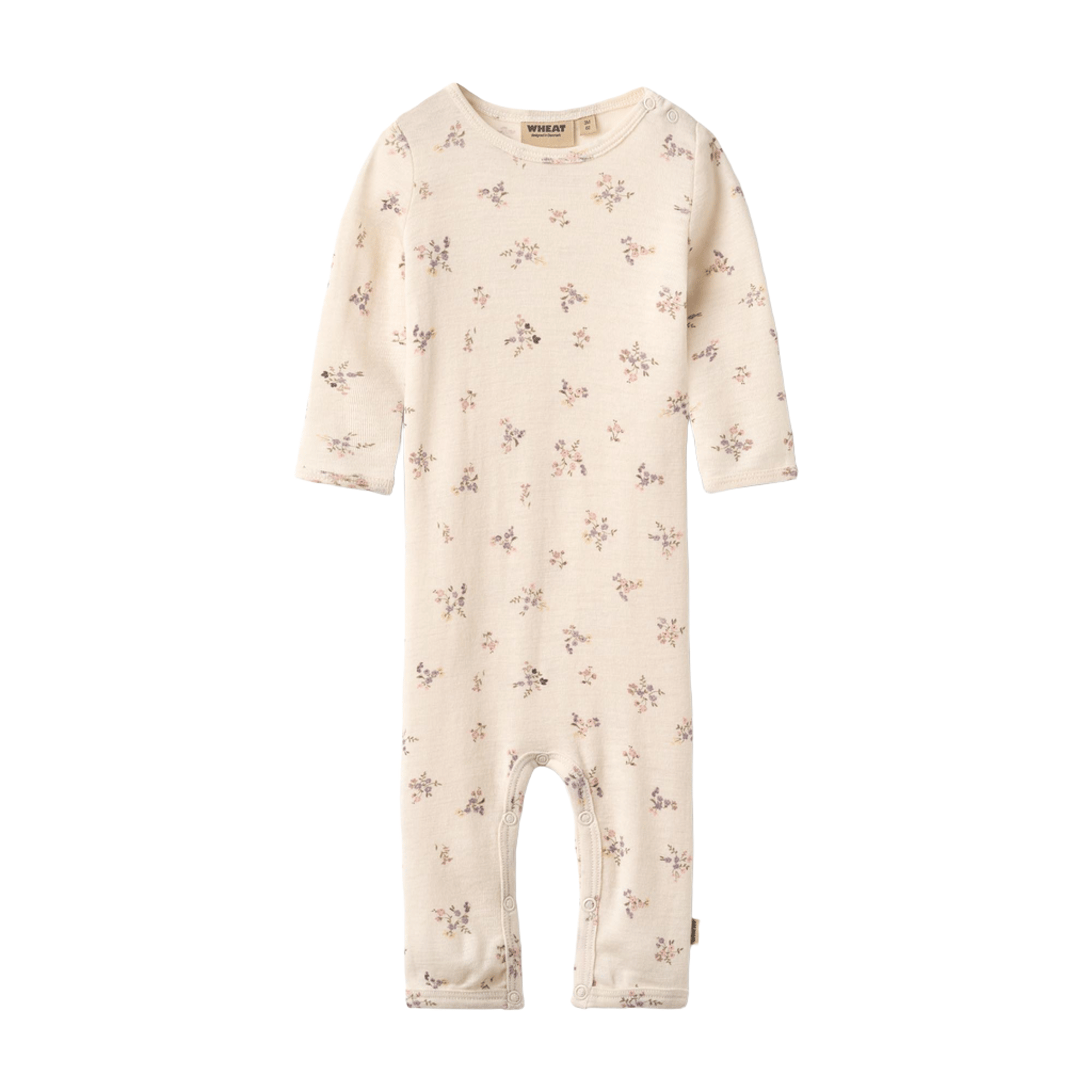 Ullpysj Baby – Heldrakt – 100% Merinoull | Haven, Eggshell Flowers