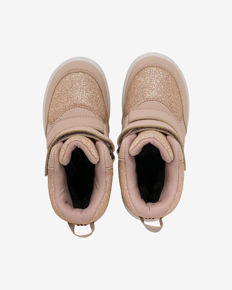 Viking Vintersko Barn - Isolert mellomhøy barnesko med glitter, Goretex | Fun Glitter Warm GTX 2V Beige