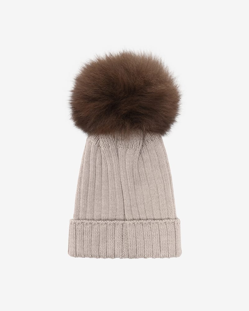 Lue med Alpakkadusk - 100% Merinoull | Hat Knit Alpaca Pompom