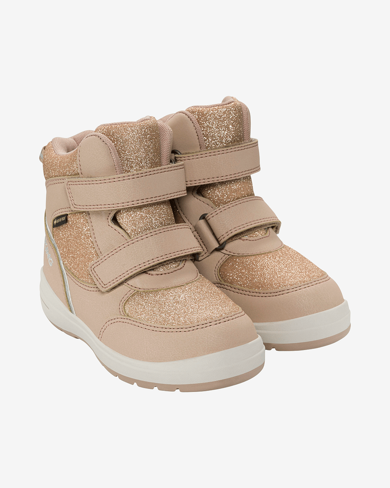 Viking Vintersko Barn - Isolert mellomhøy barnesko med glitter, Goretex | Fun Glitter Warm GTX 2V Beige