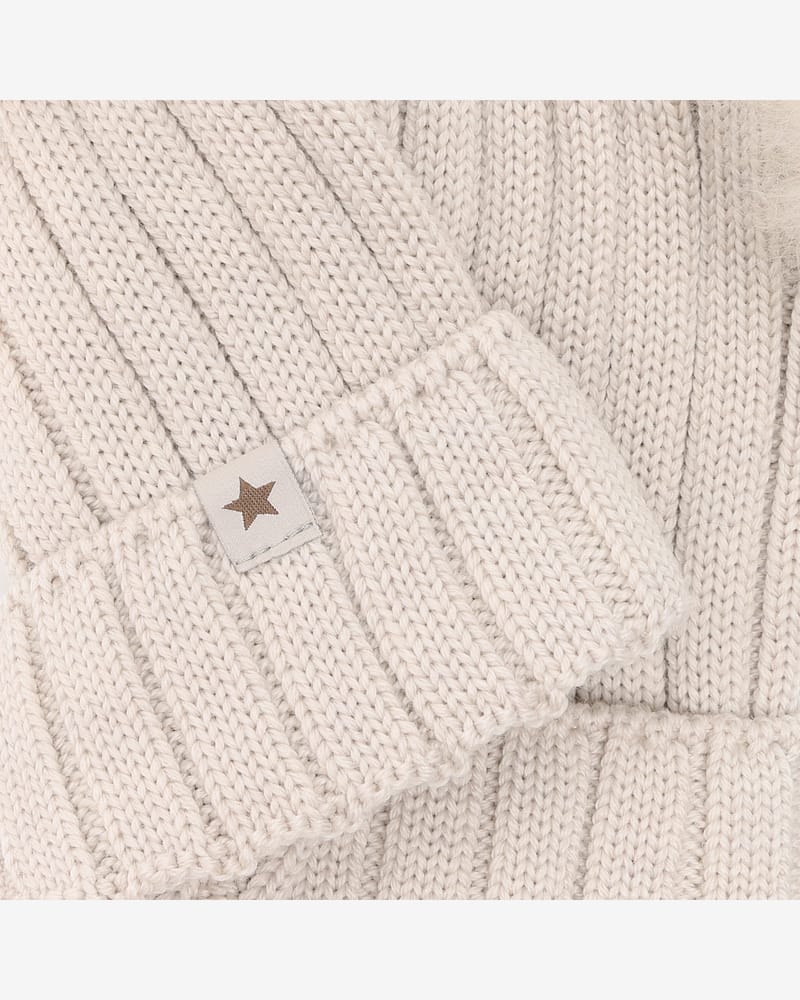 Lue med to Alpakkadusker - 100% Merinoull | Hat Knit Alpaca Pompoms
