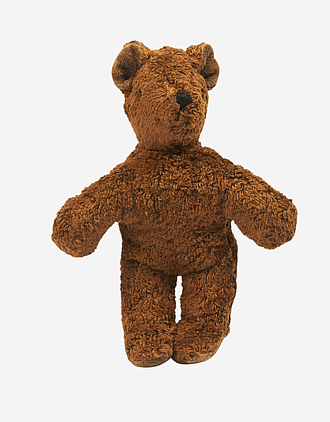 Kosebamse Bjørn, Liten - 100% Naturlig, Økologisk Bomull og Ull | Baby Bear