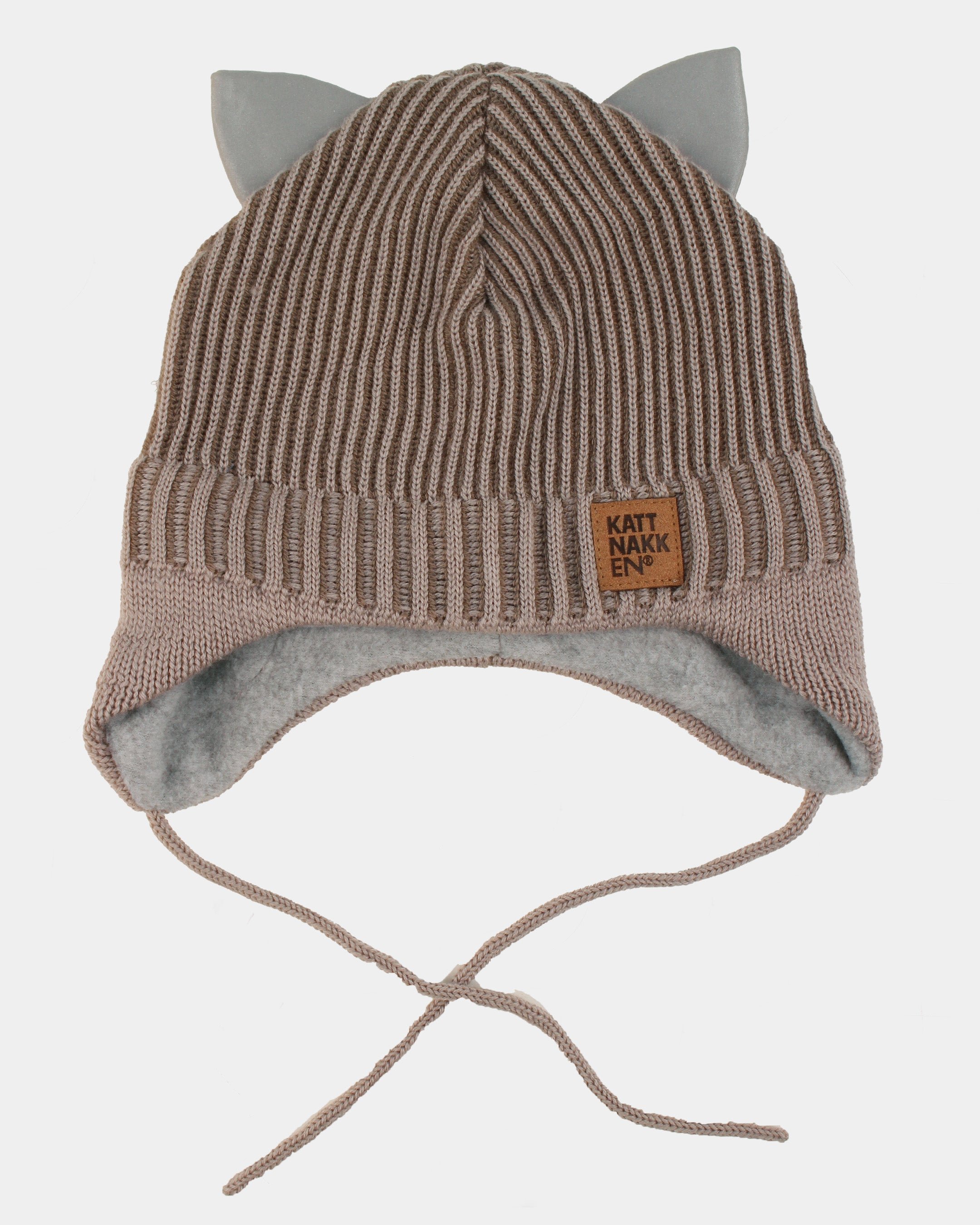 Babylue Ull m/ fleecefôr og vindstopper – Varm, Beige/Grå -Månefjell