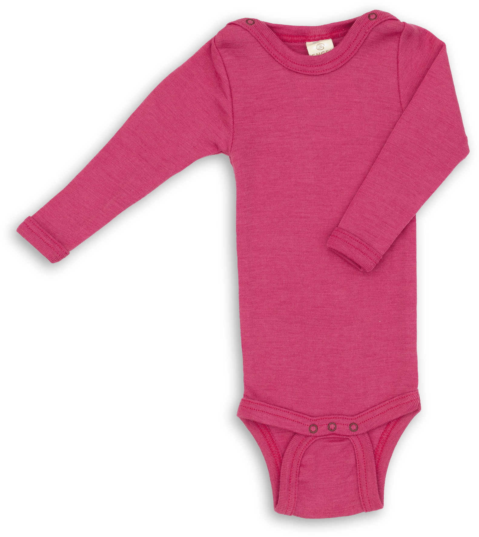 Ullbody – 70% Merino, 30% Silke – Ubehandlet Ull, Rosa - Raspberry Pink