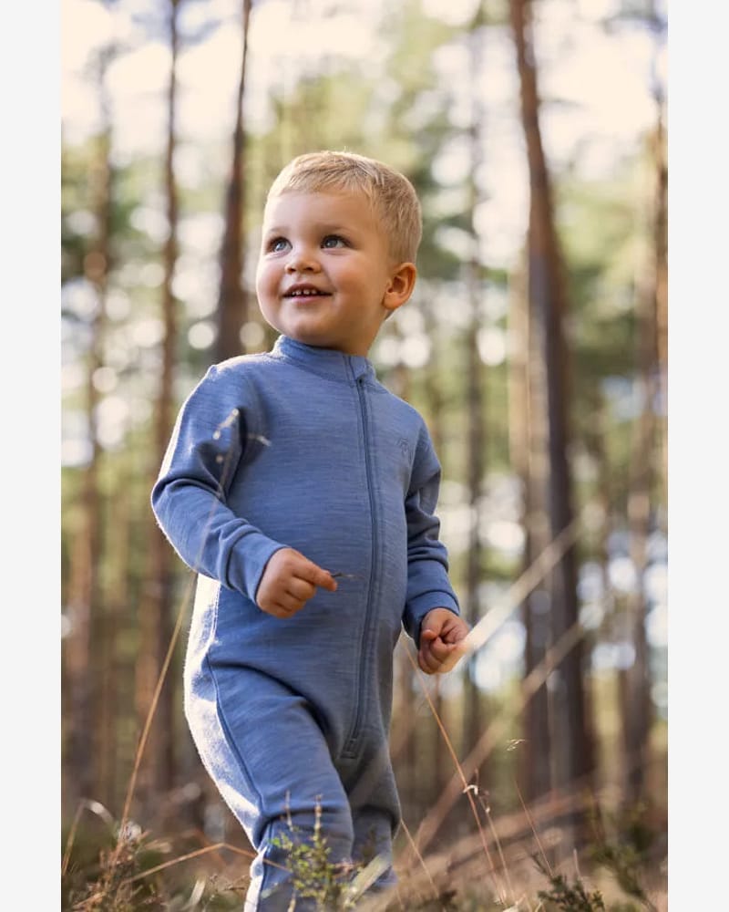 Ulldress i glatt ullfleece - Forsterkning på knærne | Sparkedress Active