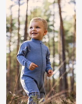 Ulldress i glatt ullfleece - Forsterkning på knærne | Sparkedress Active
