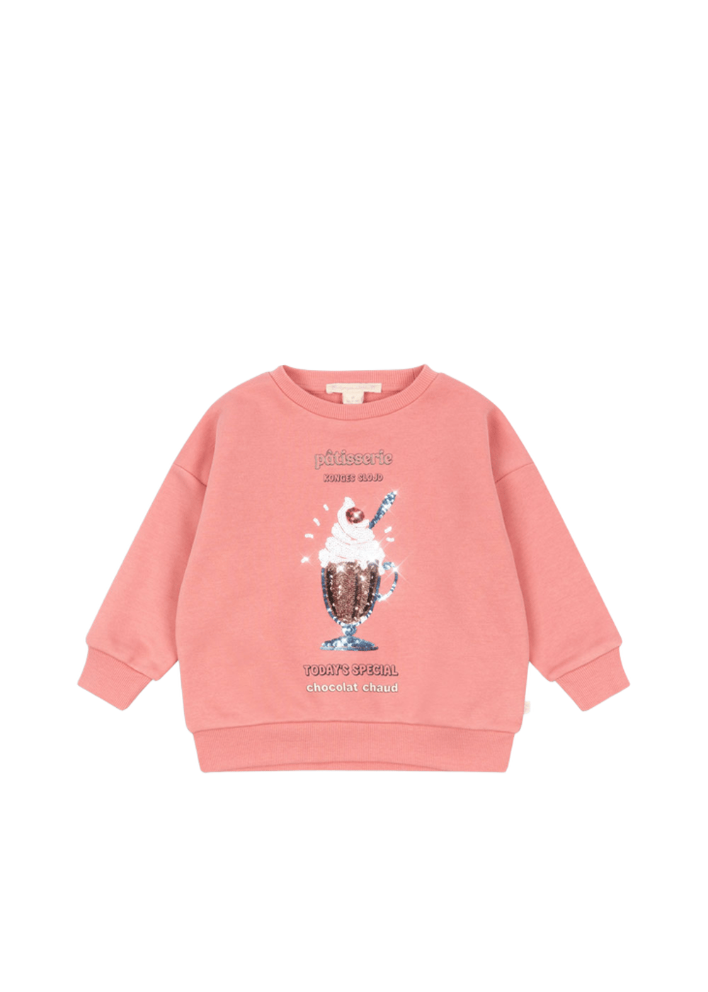Genser med Paljetter – Øko Bomull | Lou Sequin Sweat Shirt, Peach Blossom