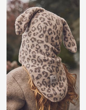 Balaclava i Ullfleece - Varm, 100% Merino | Balaclava Ears Wool Fleece Jacquard