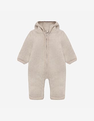 Ulldress i ullfleece med Kaninører- Varm, 100% Merino | Pram Suit Ears Wool Fleece