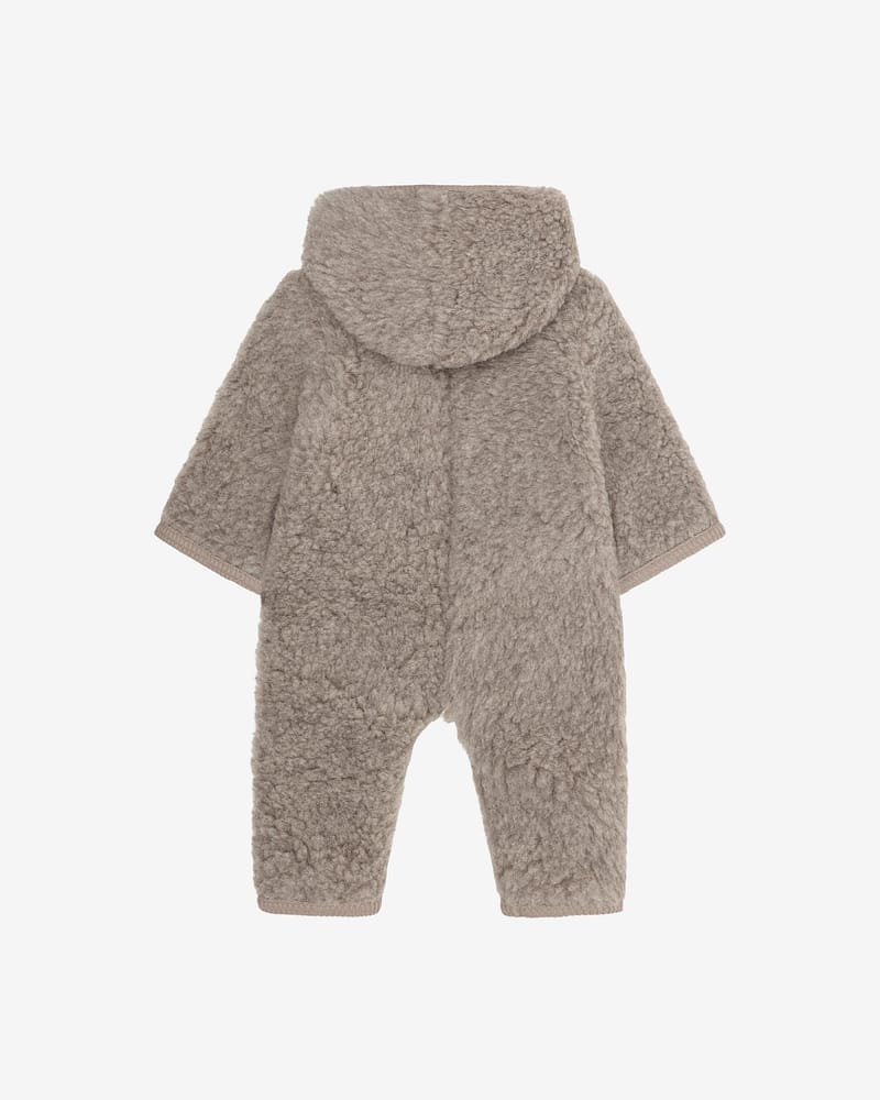 Teddy Ulldress i ullfleece - Varm, 100% Merino | Pram Suit Wool Fleece