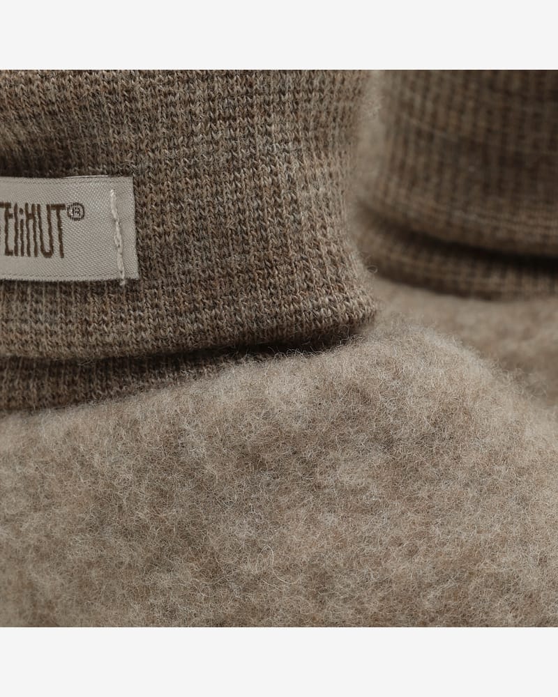 Ulltøfler i Ullfleece - Varm | Footies Wool Fleece
