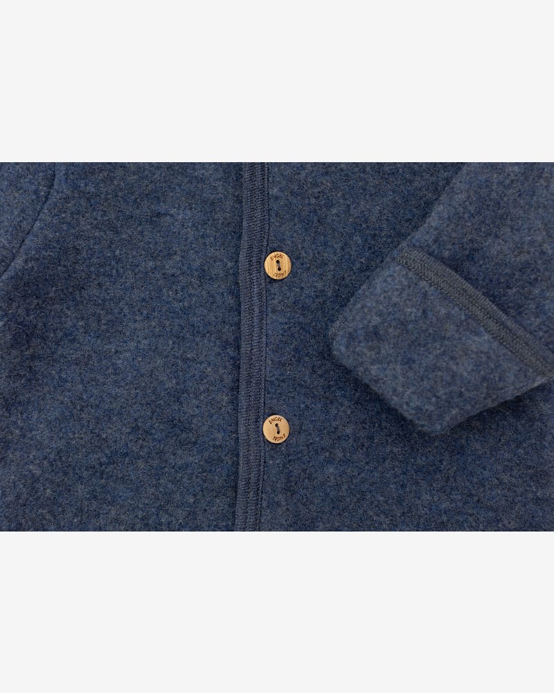 Ulldress i Ullfleece - Tykk, 100% Merino, Ubehandlet Ull | Hooded Overall