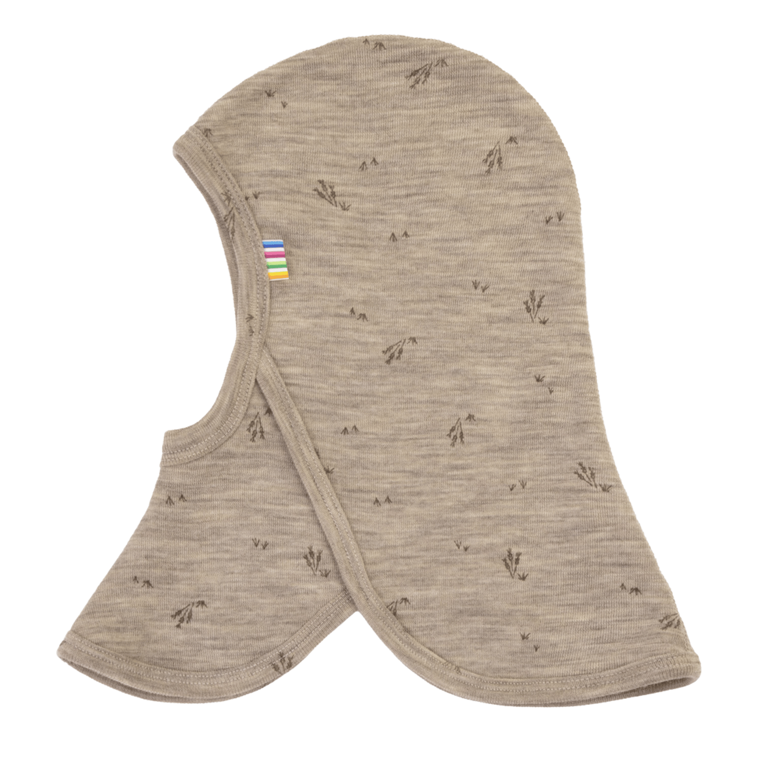 Balaclava Ull – Utskjæring for Skuldre, Beige Melange