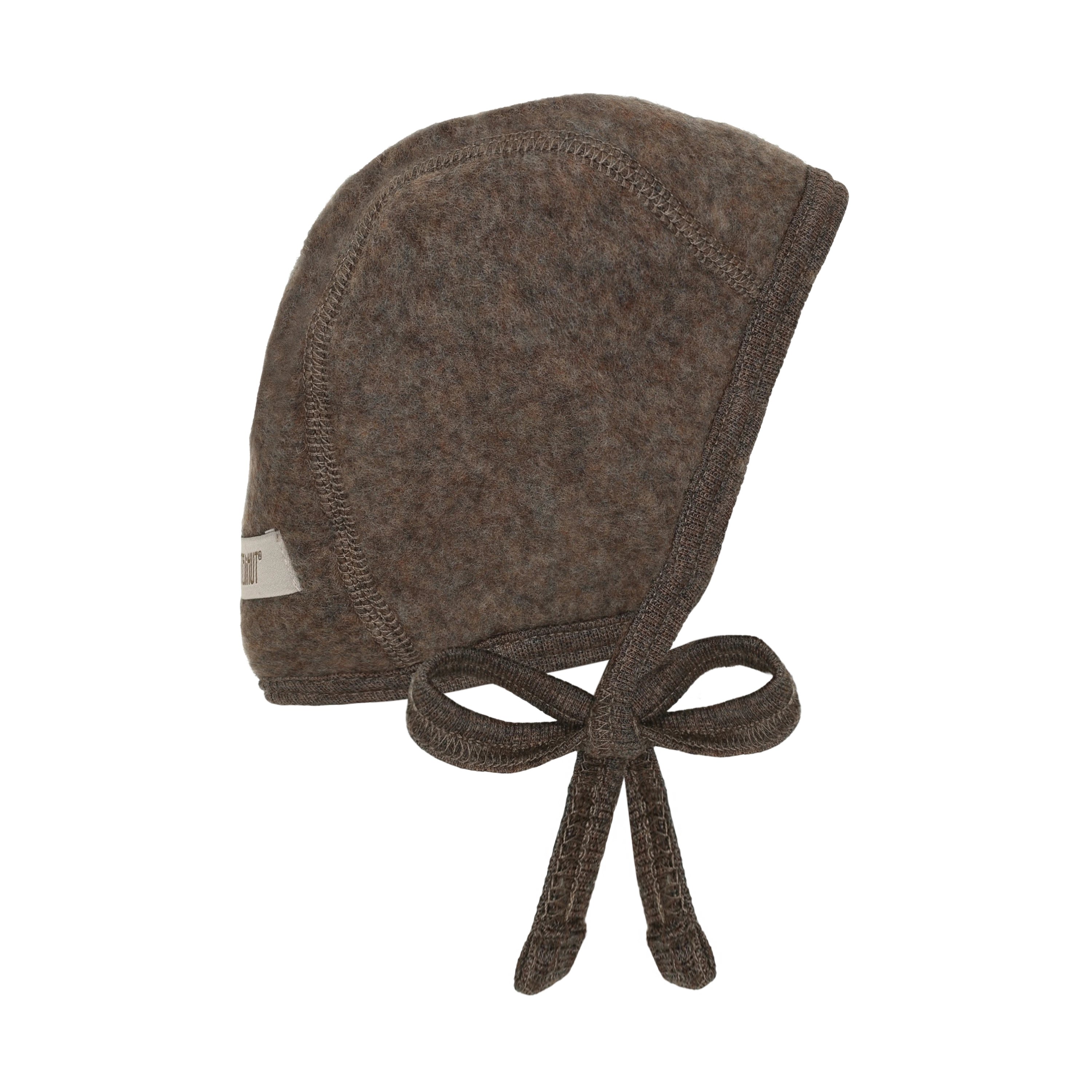 Babylue i Ullfleece – Varm, 100% Merino | Bonnet Wool Fleece, Brun - Brown Melange