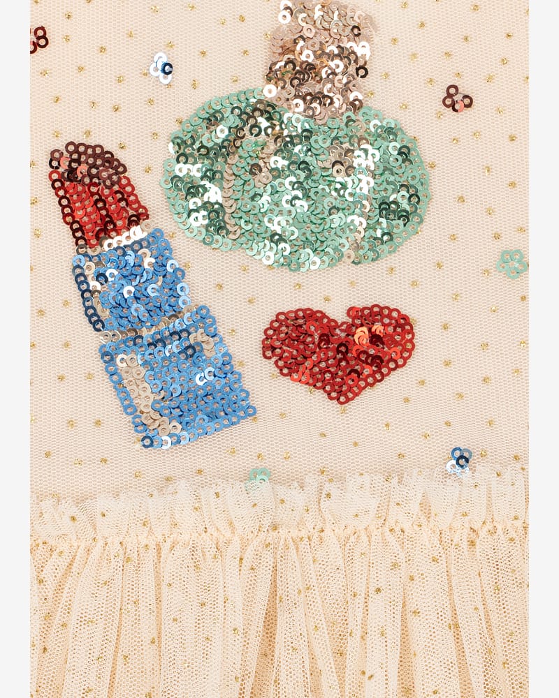 Tyllkjole m/ Glitter Paljetter | Yvonne Puff Dress