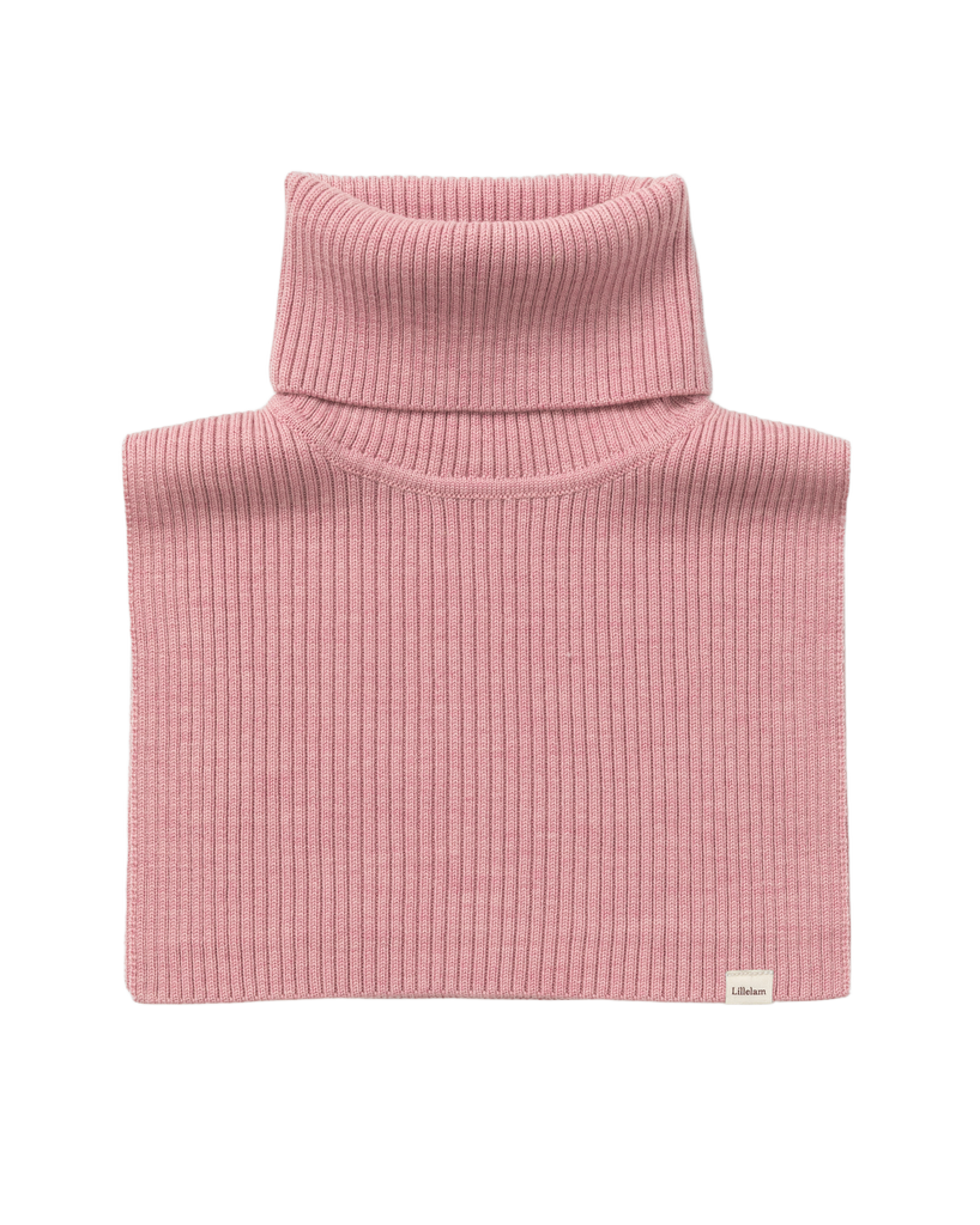 Ullhals Ribb – Strikket, 100% Merinoull | Onesize, Lyng - rosa