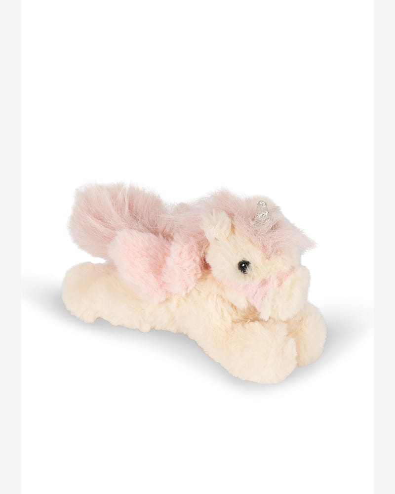 Dukke med krøllete hår og enhjørning-kosedyr - Fast Kropp, 42 cm | Noemi Unicorn Doll
