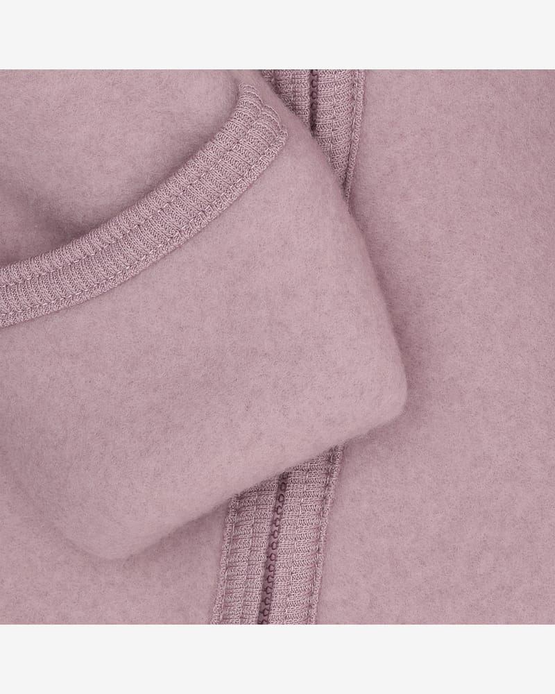 Ulldress i ullfleece med Kaninører- Varm, 100% Merino | Pram Suit Ears Wool Fleece