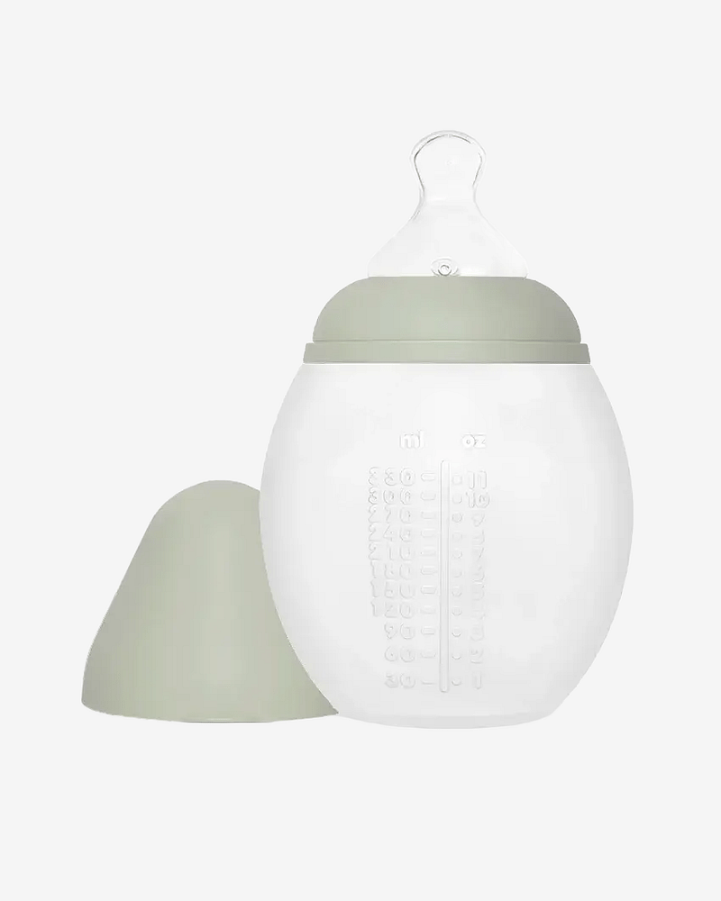Tåteflaske i Silikon 330ml - Medium Flow | Fra 4mnd