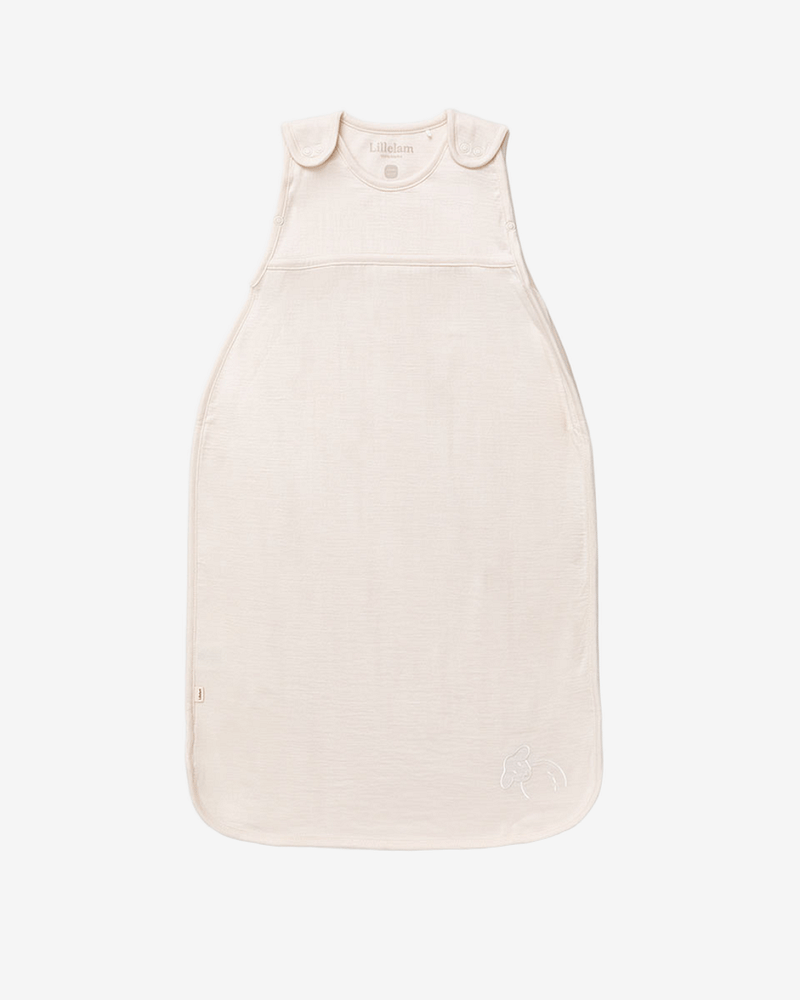 Nattpose Baby m/ Glidelås - Dobbeltstoff, 100% Merinoull | Onesize Night bag Luna