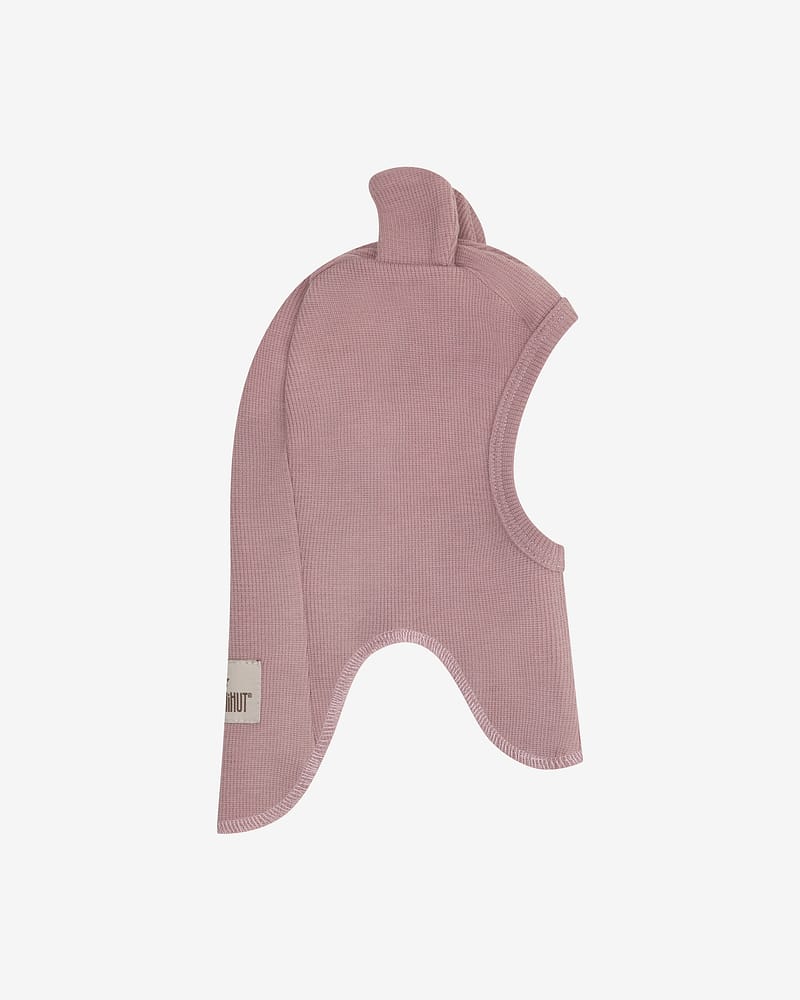 Balaclava Ull med Bamseører - 97% Merino, 3% Elastan, Tynn ullkvalitet | Balaclava Ears Wool Rib